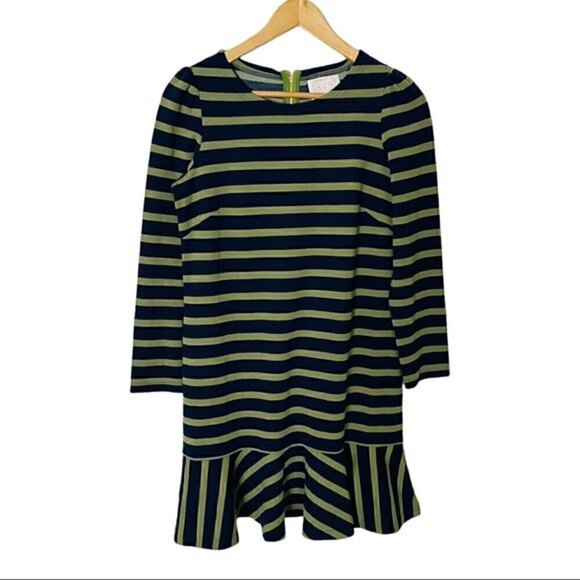 Sail To Sable Striped Flounce Dress Mini Size 8 - Picture 1 of 6